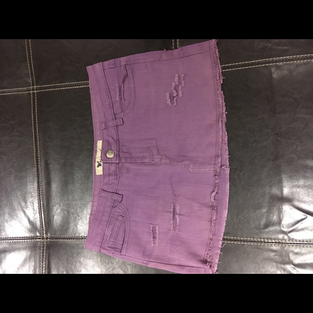Denim mini skirt